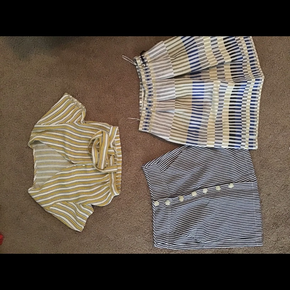 Crop top and 2 skirts xs-small